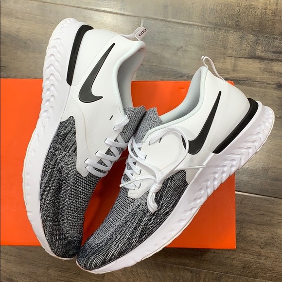 NIKE ODYSSEY REACT 2 FLYKNIT white/black men’s - Picture 9 of 16